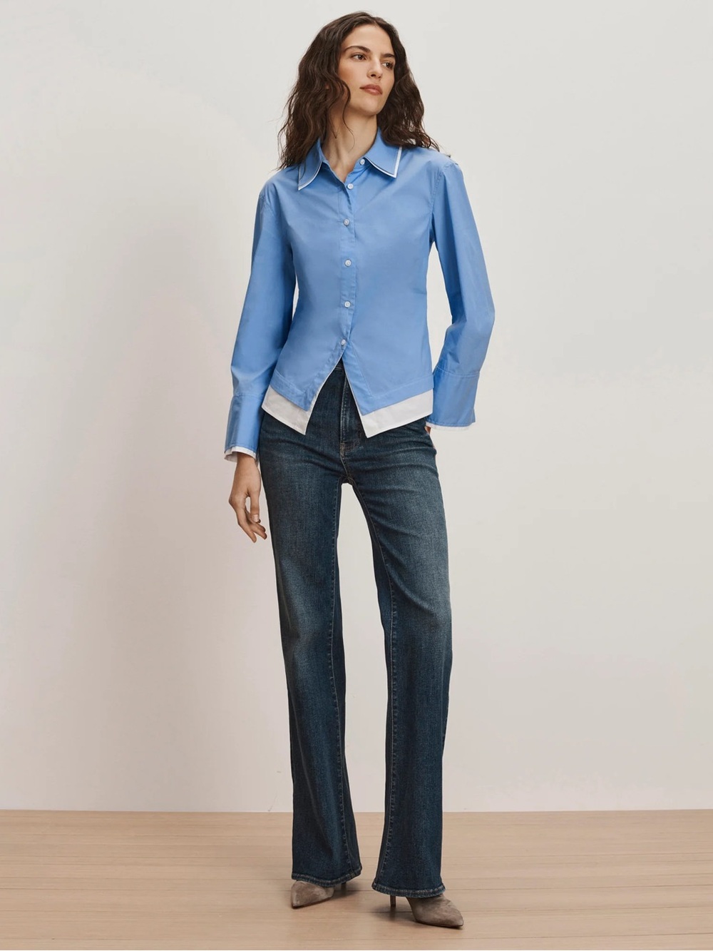 Veronica Beard Bonnie Button-Down Shirt - Size 8